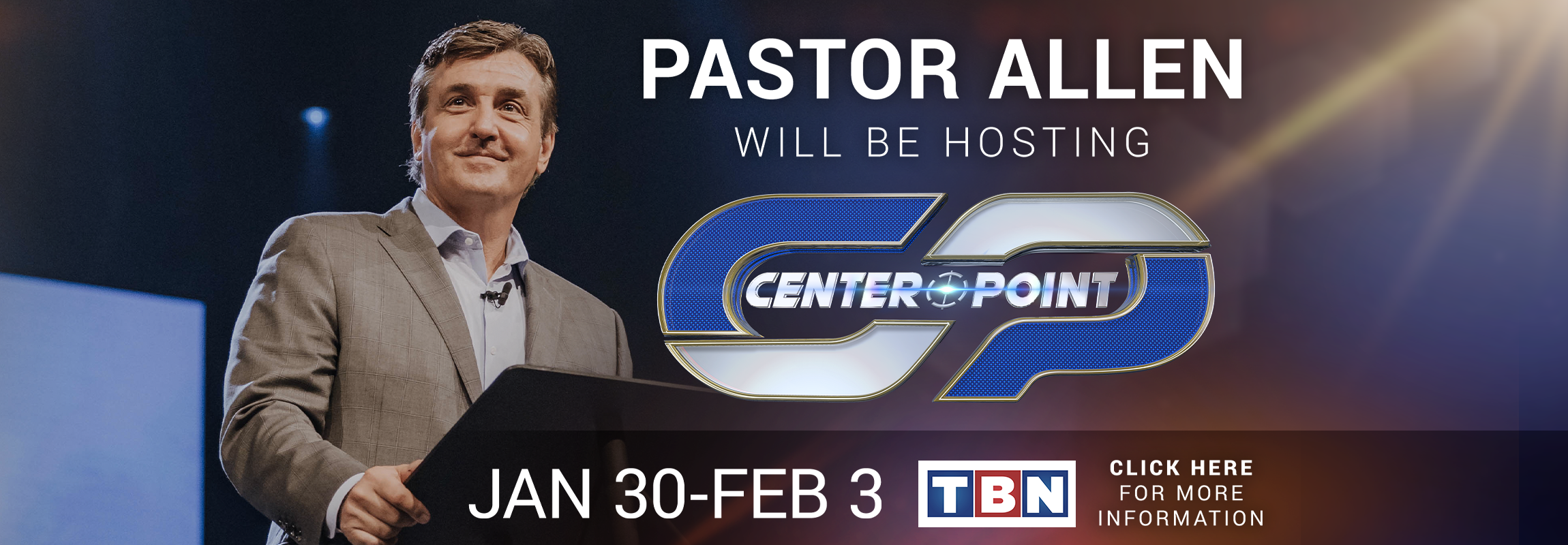 Pastor Allen Hosts TBN Centerpoint