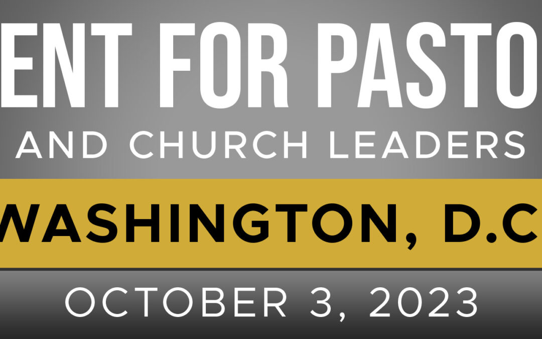 Pastor Allen Is Coming to Washington DC!