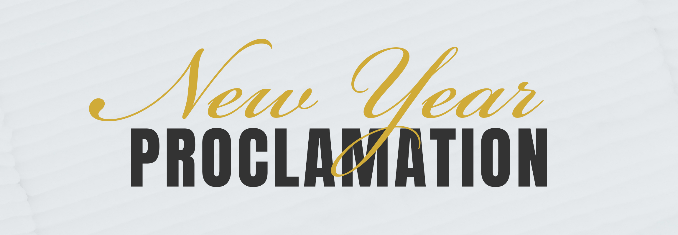 New Year Proclamation