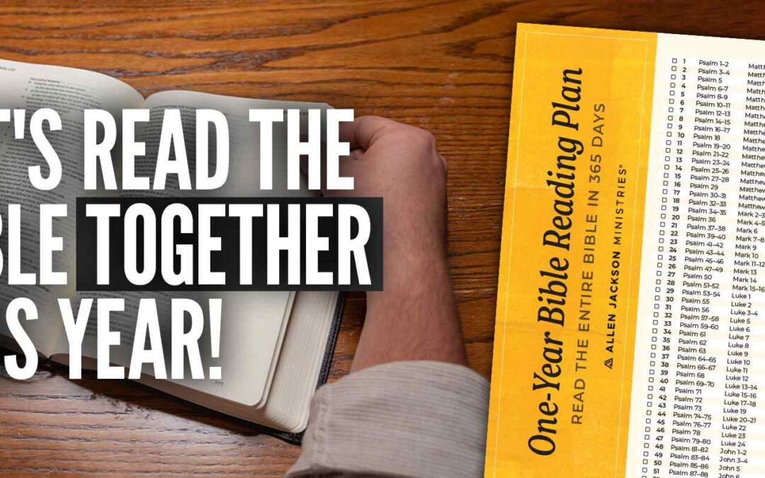 Our One-Year Bible Reading Plan Starts Today!