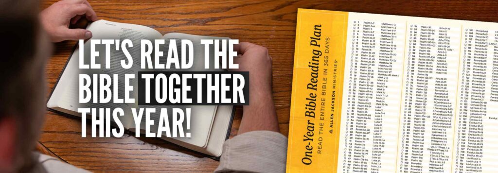 Our One-Year Bible Reading Plan Starts Today!